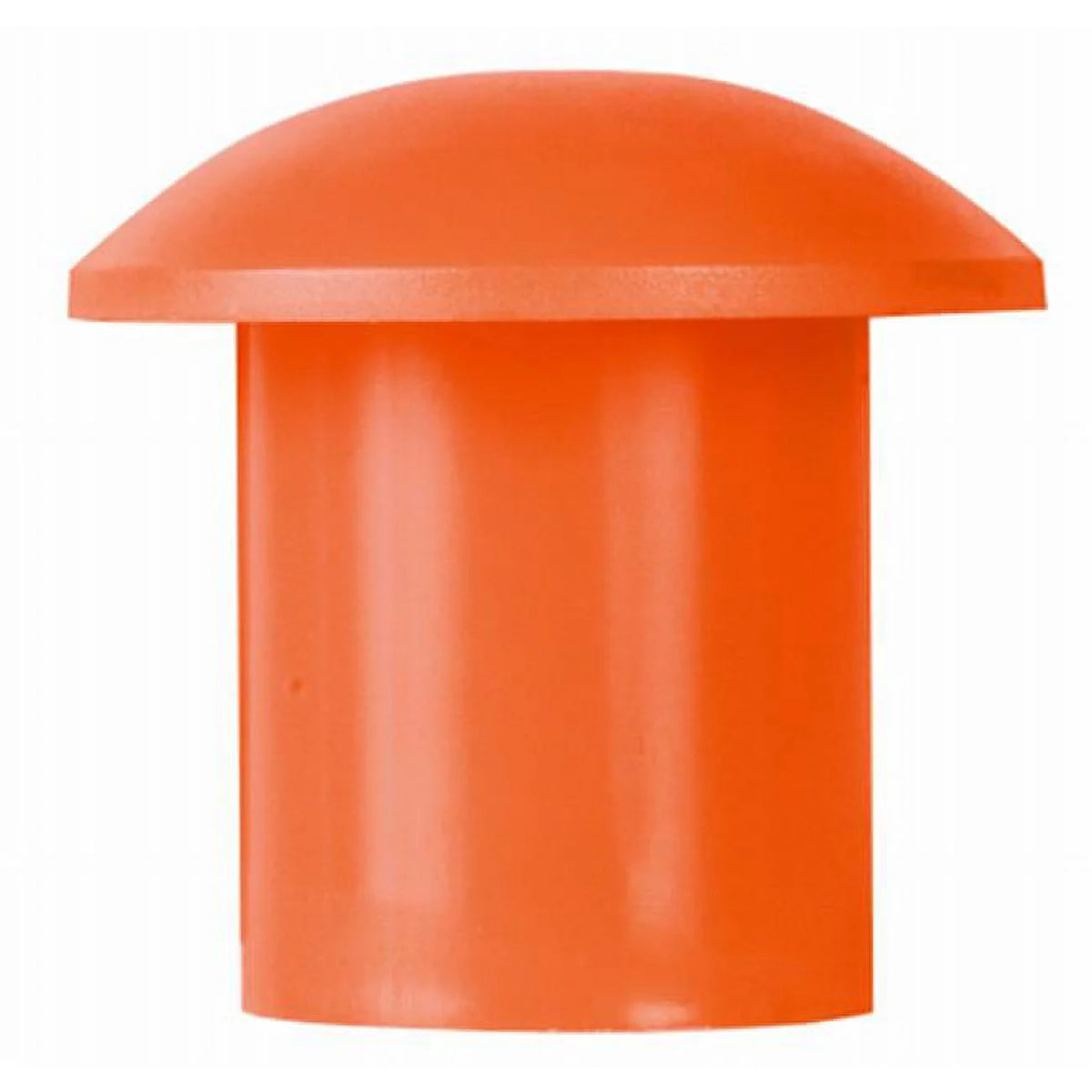Plastic Domed Mushroom Rebar Cap Bright Orange 25 Count C498