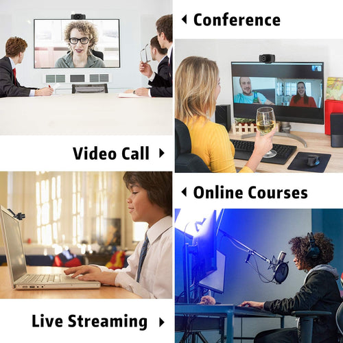 1080P HD Webcam with Microphone, USB PC Camera N748206
