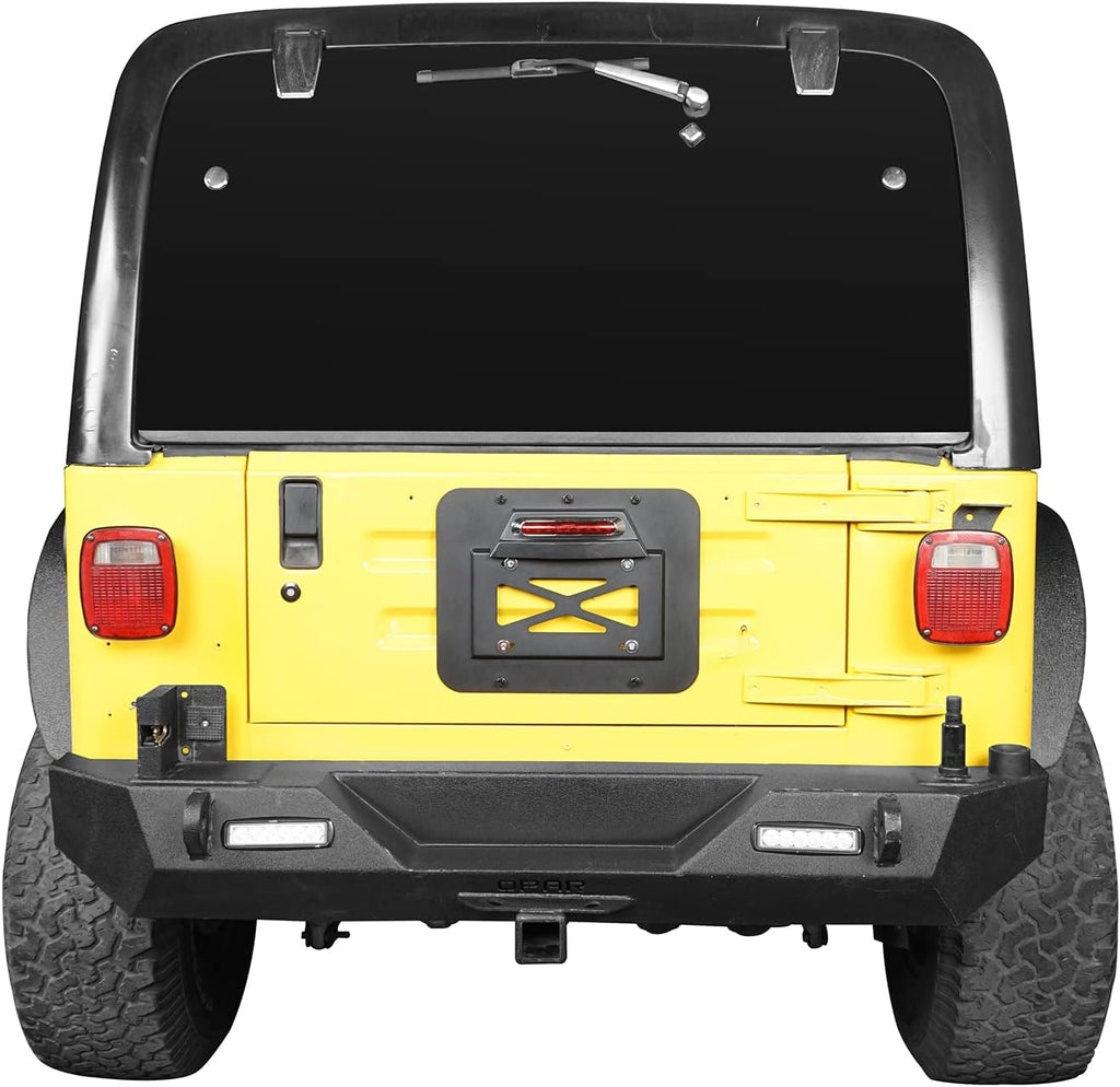 Spare Tire Delete License Plate Relocation Kit with Third Brake Light K38159