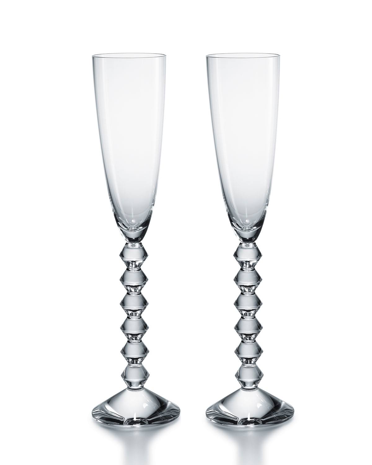Clear Flute Set of 2 F1522