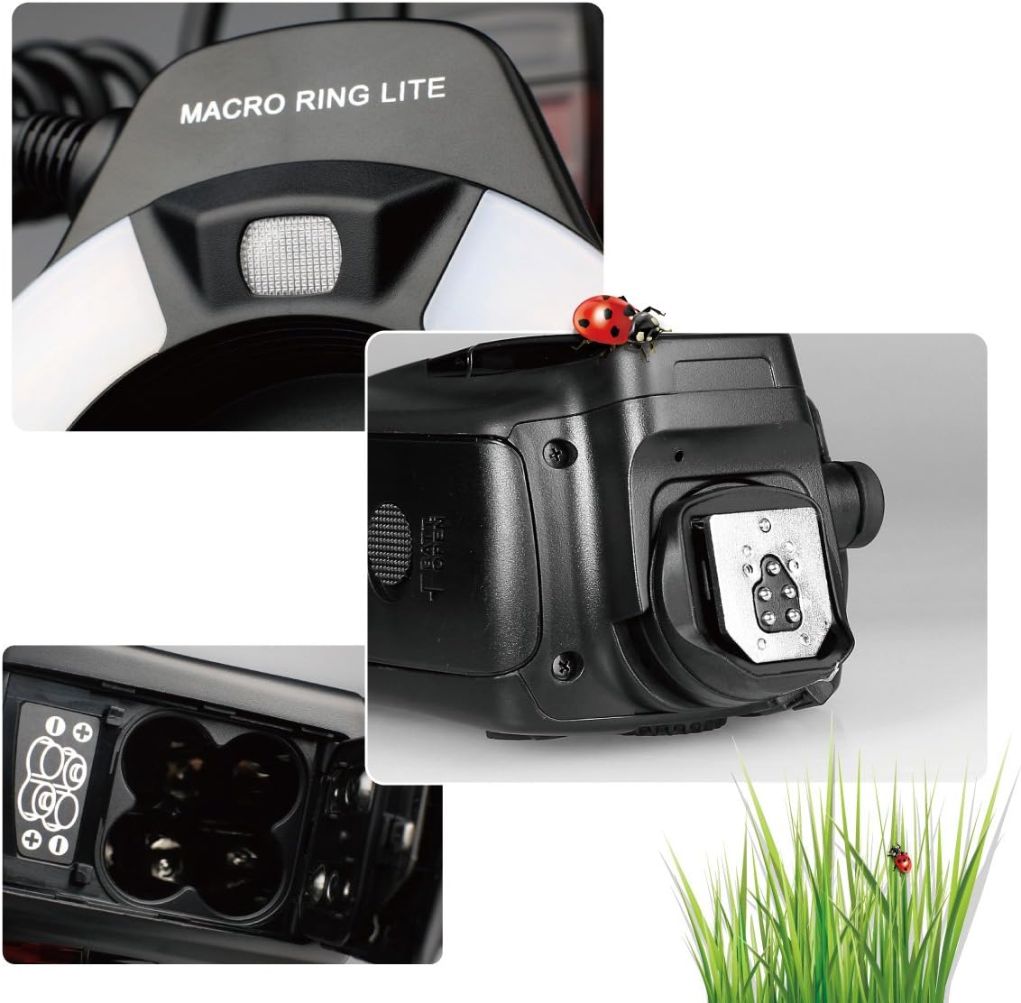 Macro LED Ring Flash with AF Assist Lamp for EOS Digital DSLR Camera R75476